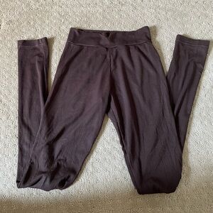 Alice + Olivia brown leggings size M long, ribbed